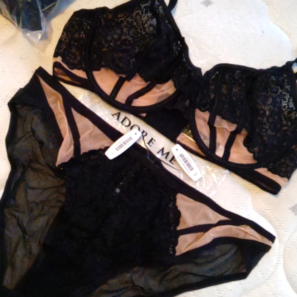 Adore me bra and panty set plus size 42d